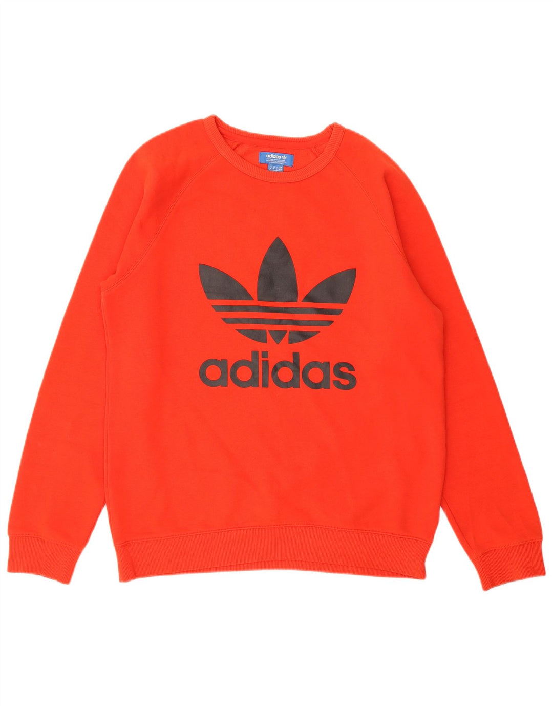 Felpa grafica da uomo ADIDAS maglione rosso medio in cotone