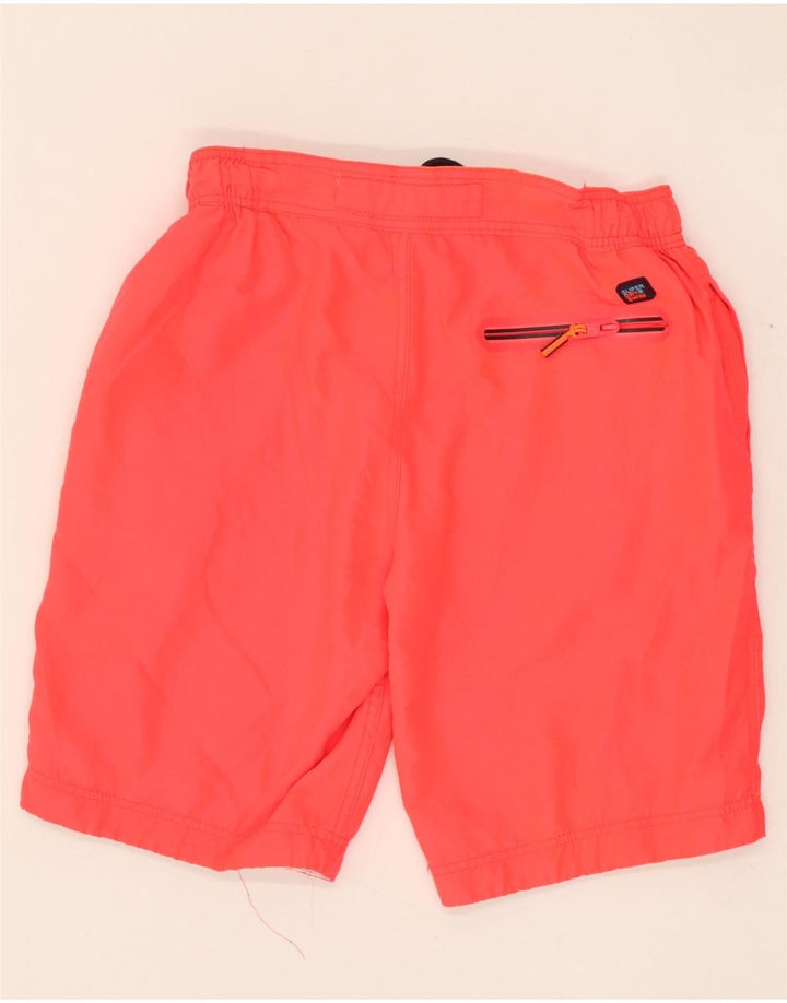 Pantaloncini da bagno con grafica da uomo SUPERDRY Poliestere arancione medio