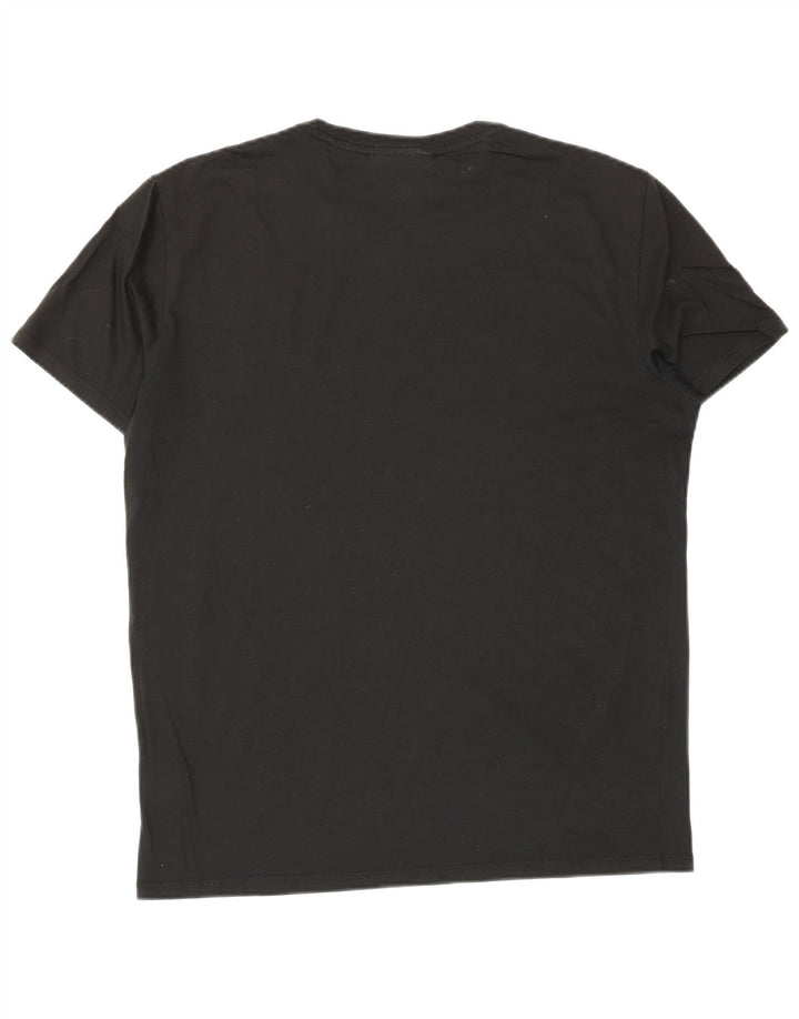 T-shirt da uomo vestibilità regolare Lacoste taglia 4 media cotone nero