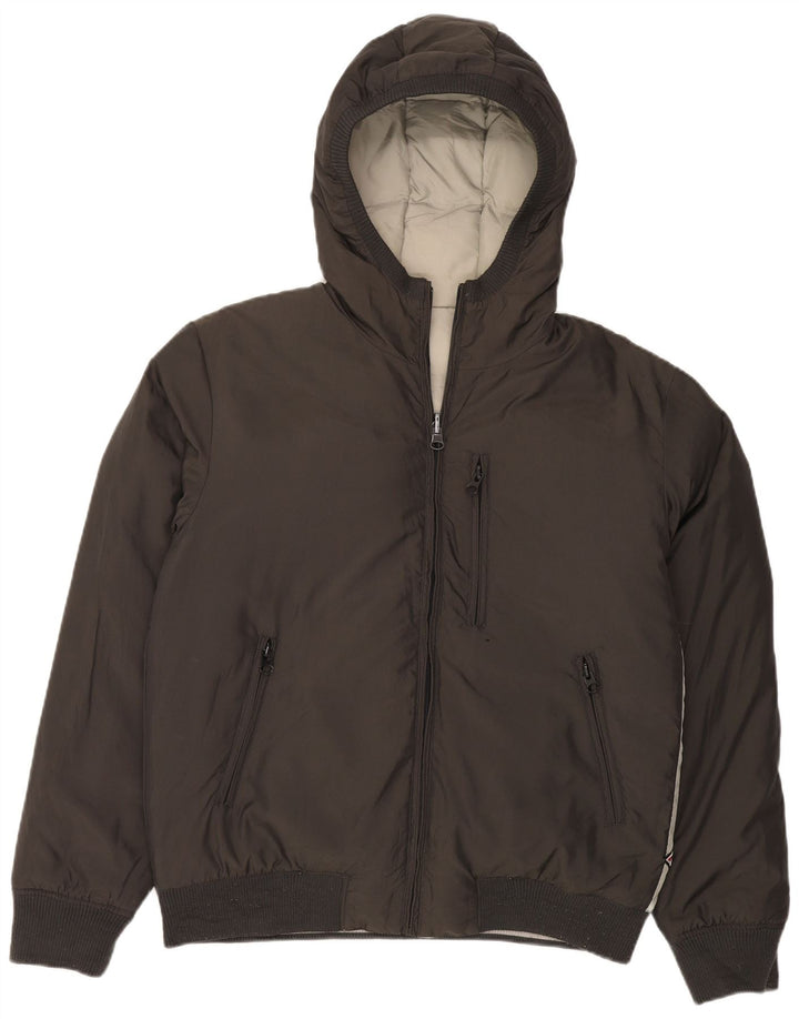 Giacca imbottita reversibile con cappuccio da uomo Bear UK 40 Large Grigia in poliammide