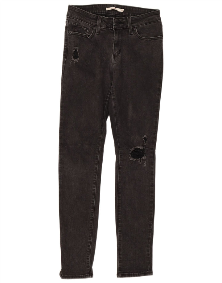 Levi's Donna 711 Jeans skinny effetto invecchiato W27 L30 Cotone grigio