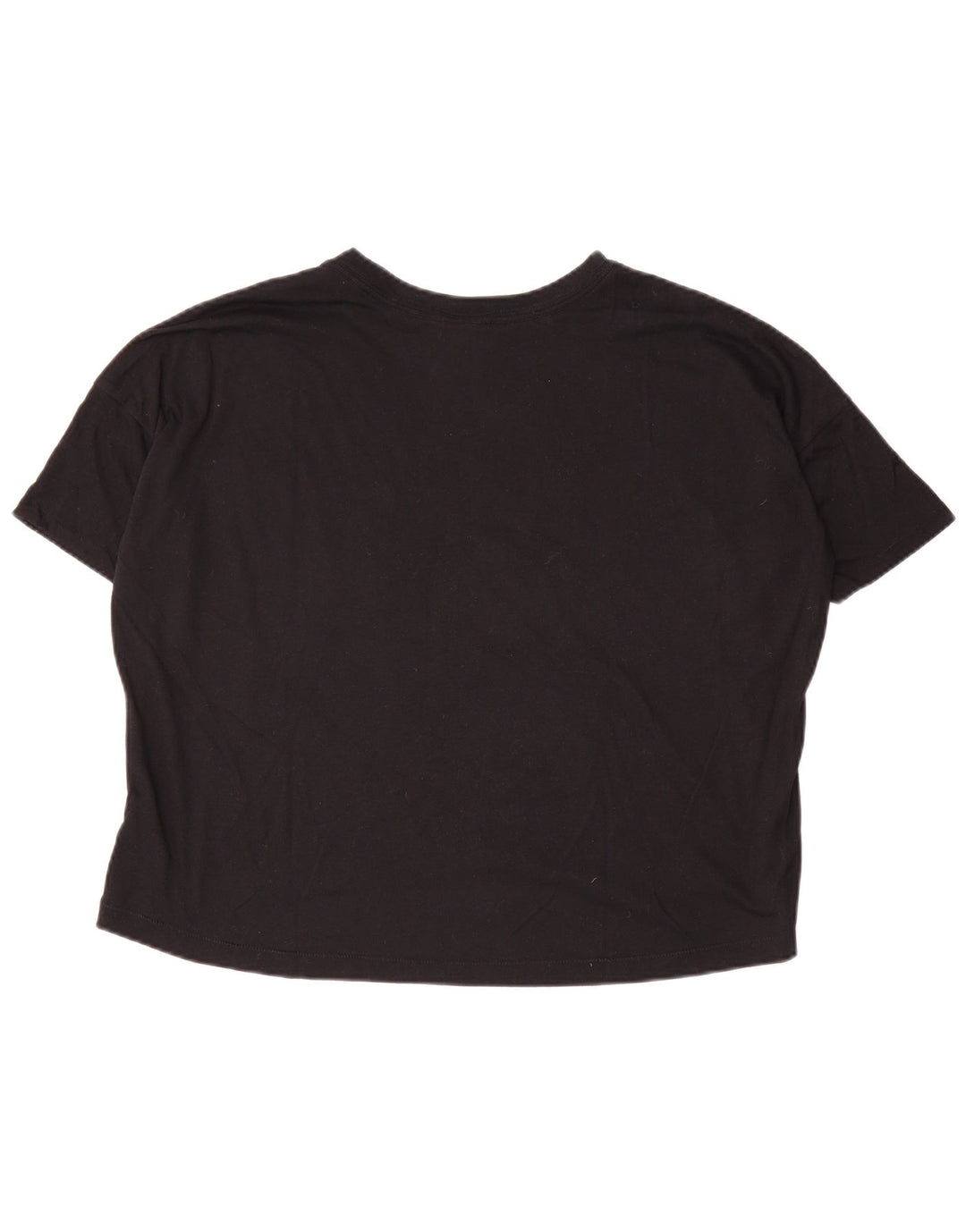 Nike - T-shirt grafica oversize corta da donna, taglia UK 10, piccola, in poliestere nero
