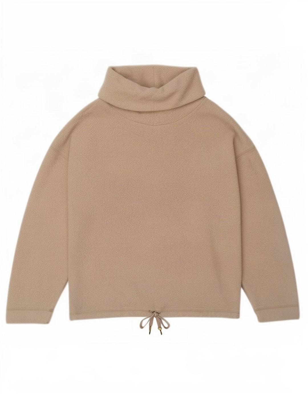 Maglione in pile da donna Marks & Spencer con collo alto UK 14 Beige medio