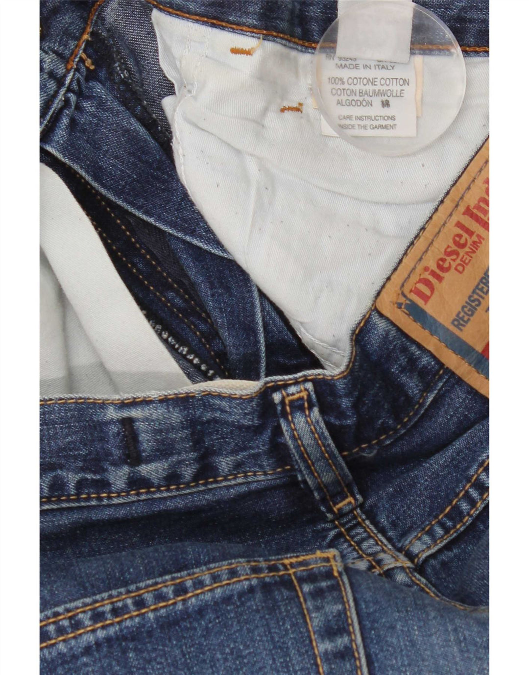 Jeans Bootcut da uomo Diesel W32 L33 in cotone blu