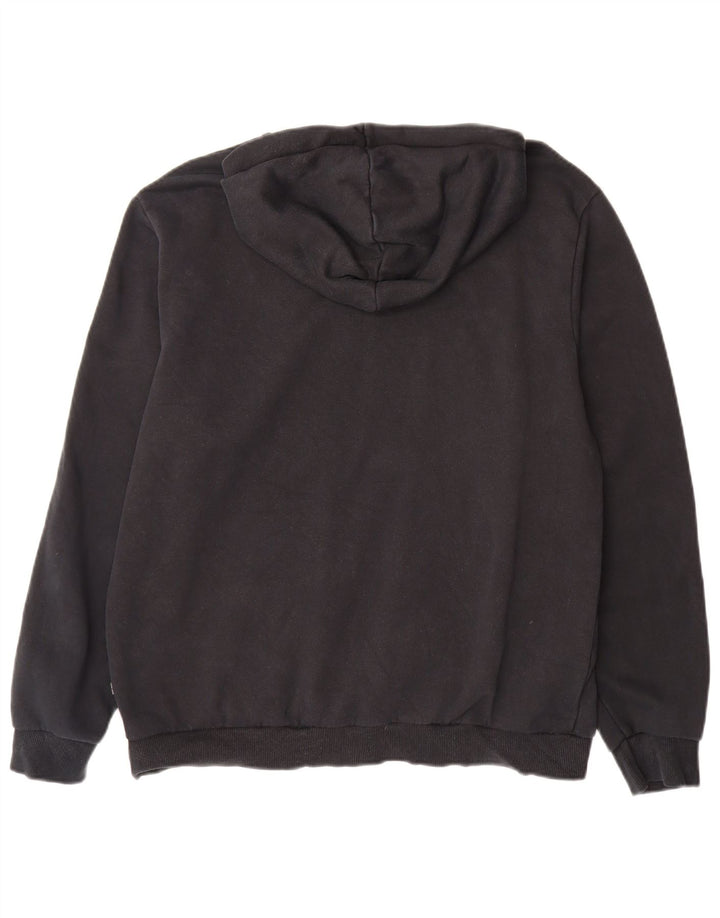 Felpa con cappuccio da uomo PUMA grande in cotone nero