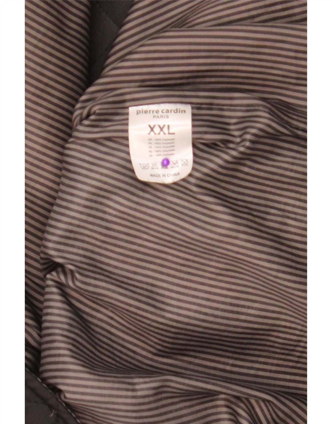 Giacca trapuntata da uomo Pierre Cardin UK 44 2XL Poliestere marrone