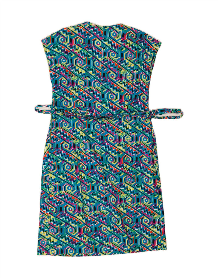 VINTAGE Womens Abstract Pattern Shift Dress UK 16 Large Multicoloured Vintage Vintage and Second-Hand Vintage from Messina Hembry 