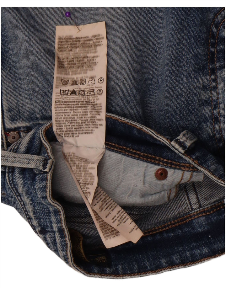 Jeans slim invecchiati da uomo Jack & Jones W34 L30 cotone blu