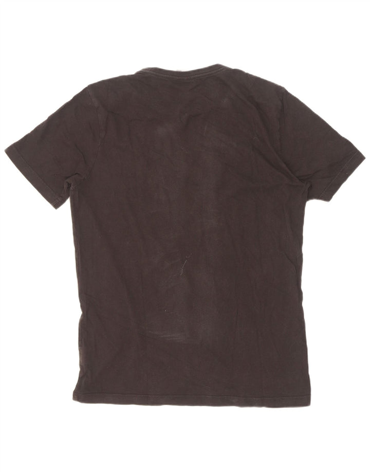 T-shirt grafica da uomo Puma Top in cotone nero medio