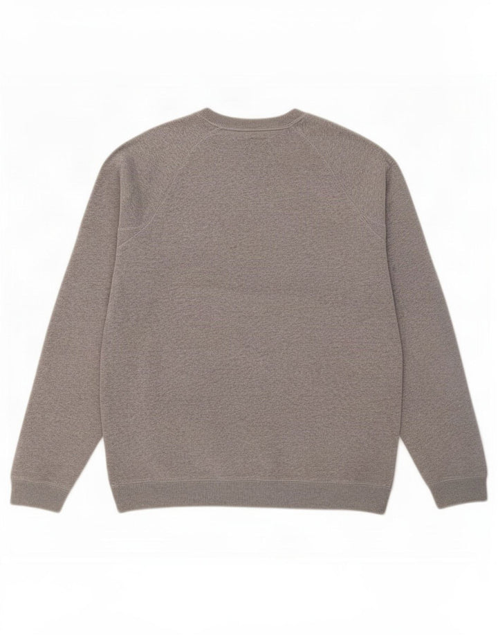 Felpa grafica da uomo Jack Wills Maglione cotone chiazzato grigio medio