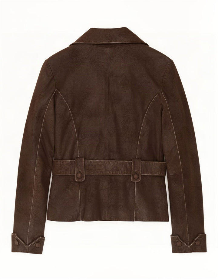 Giacca in Pelle Donna Rino&Pelle IT 38 XS Marrone