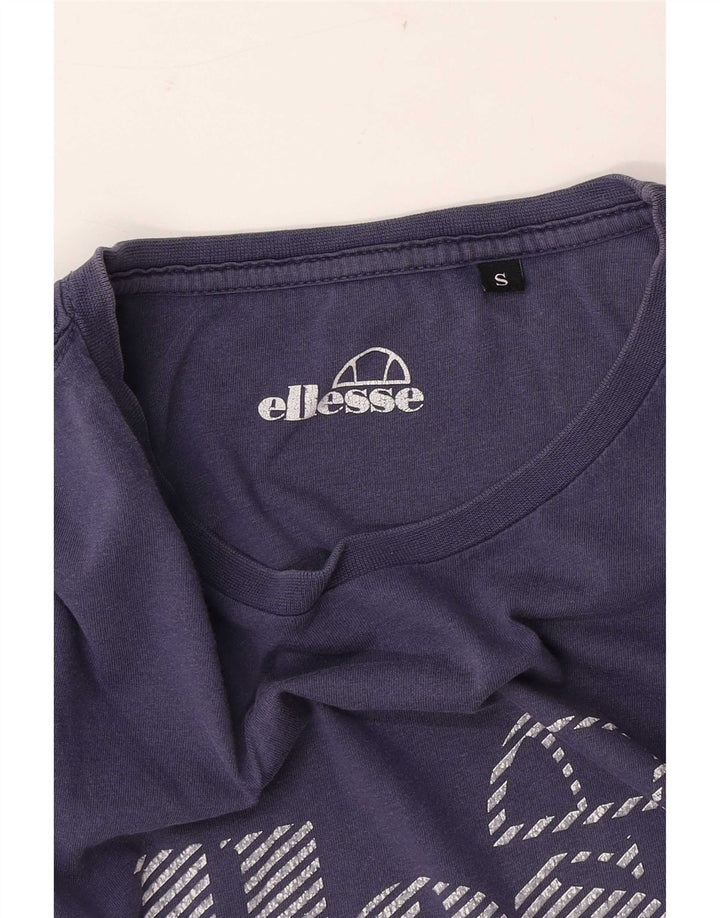 T-shirt grafica da uomo Ellesse Top Small Blu Navy