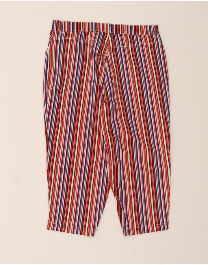 AVITANO Womens Capri Trousers IT 44 Medium W32 L20 Multicoloured Striped Vintage Avitano and Second-Hand Avitano from Messina Hembry 