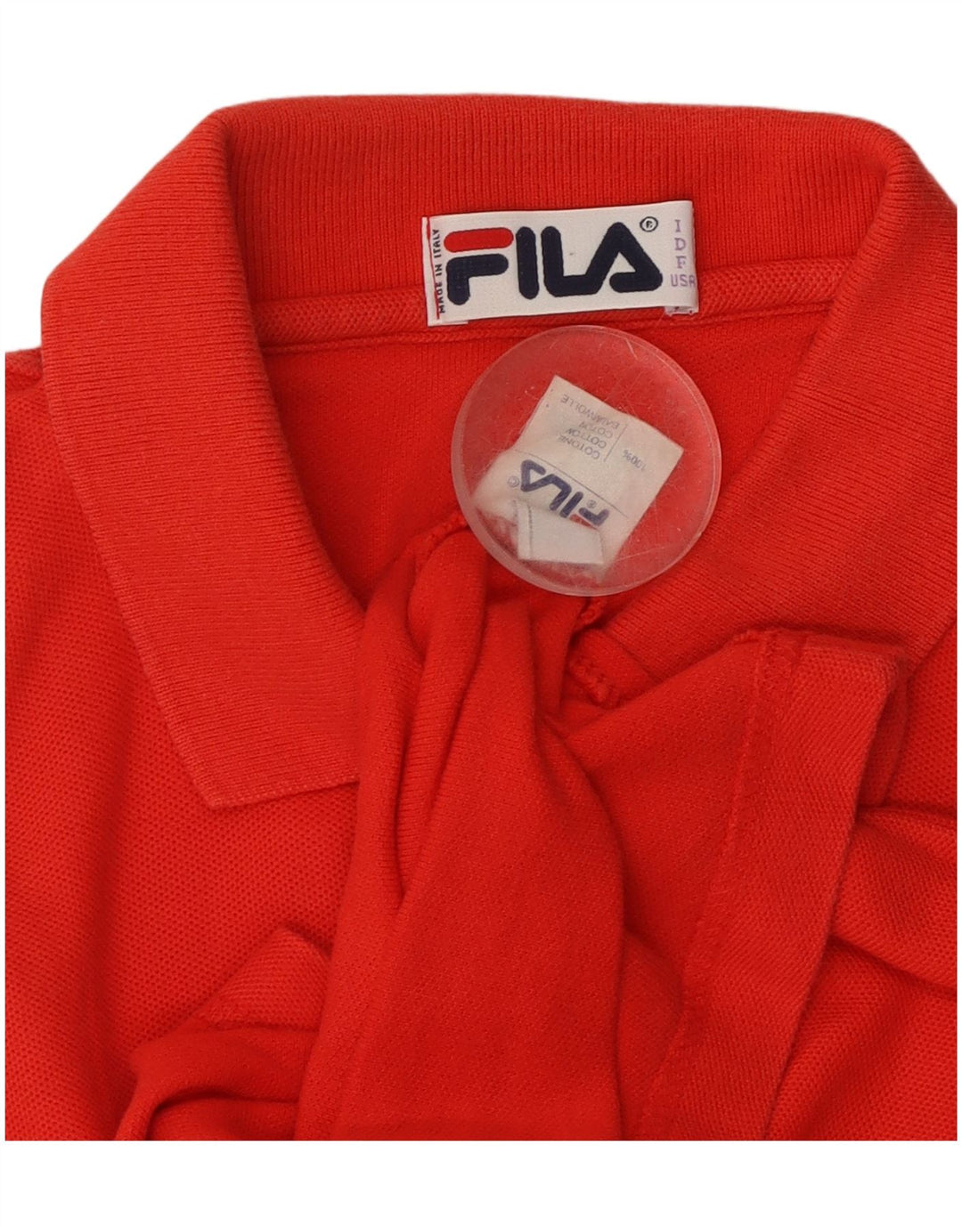Polo Smanicata Donna FILA IT 46 Large Rossa in Cotone
