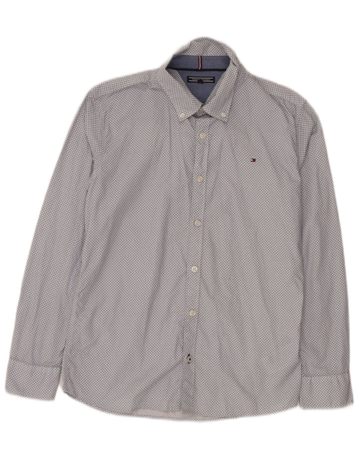 Camicia Tommy Hilfiger per ragazzi 13-14 anni in cotone a quadri blu