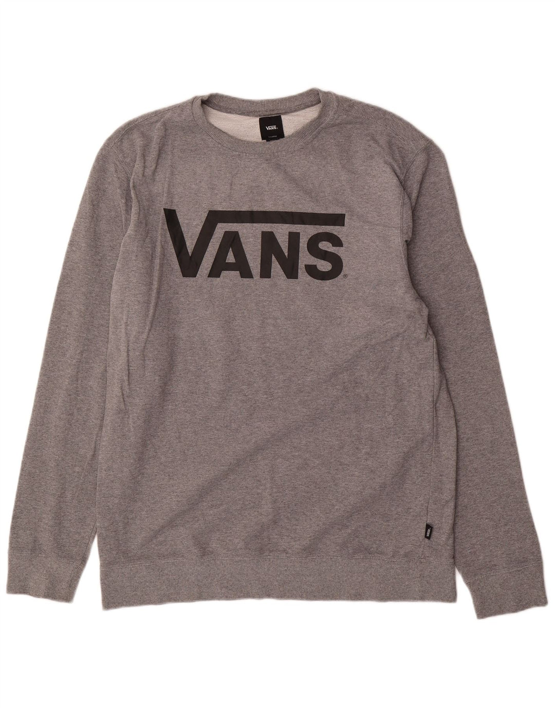 Felpa grafica da uomo Vans Felpa XL in cotone grigio