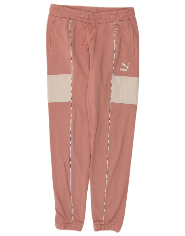 Pantaloni da tuta da donna Puma Joggers UK 14 Medium Pink Colourblock