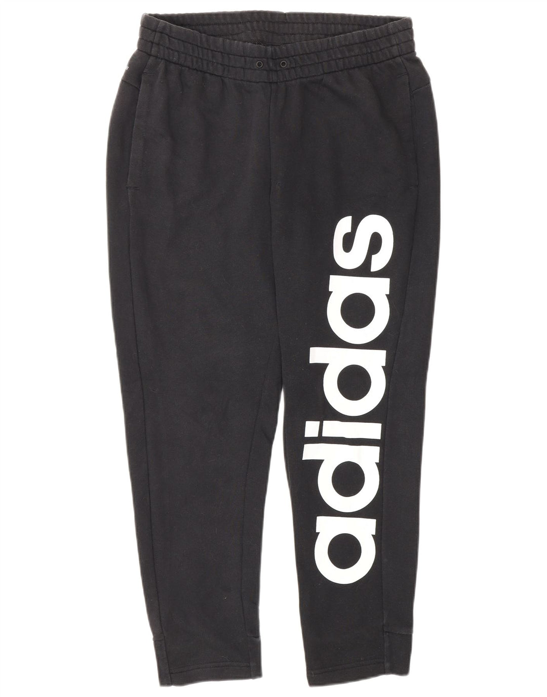 Pantaloni da tuta grafica Adidas Climalite da donna UK 12 medio nero