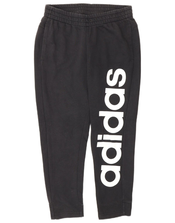Pantaloni da tuta grafica Adidas Climalite da donna UK 12 medio nero