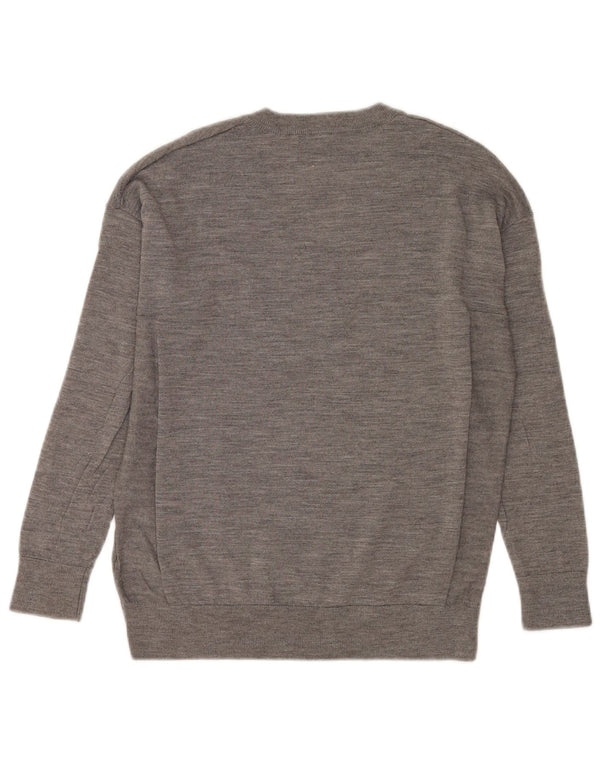 Maglione oversize con scollo a V da donna Marks & Spencer UK 6 XS Grigio