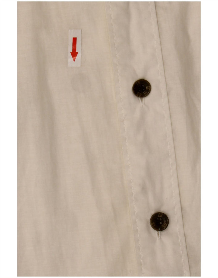 Camicia grafica da uomo G-Star grande in cotone bianco