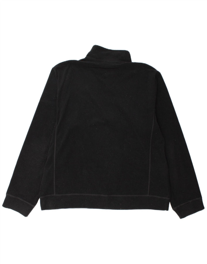 Maglione in pile da uomo Sergio Tacchini con zip e collo XL poliestere nero
