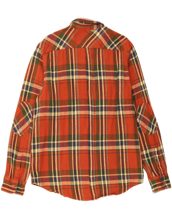 Camicia in flanella da uomo Ben Sherman 2XL cotone scozzese marrone