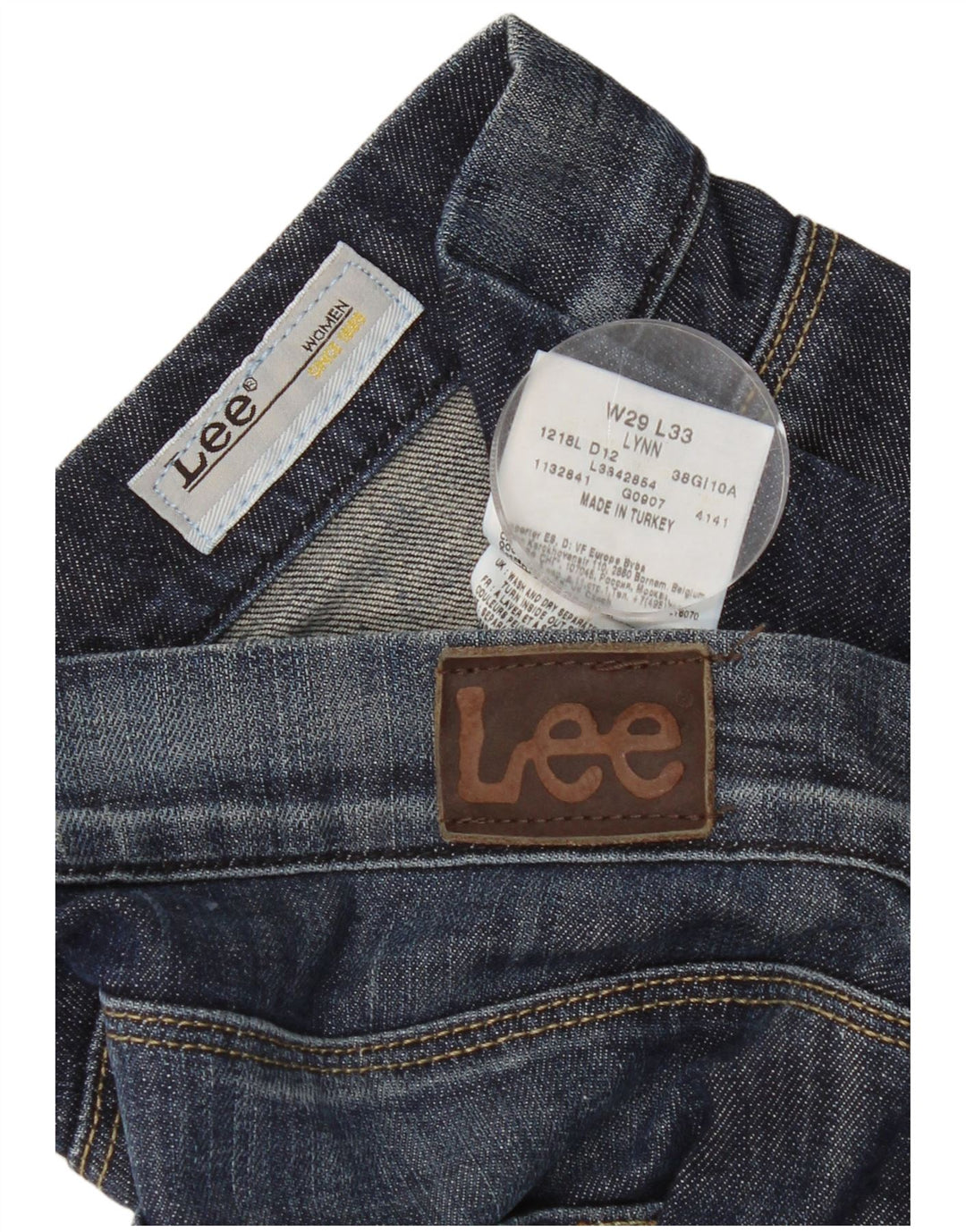 Jeans dritti Lynn da donna Lee W29 L29 cotone blu