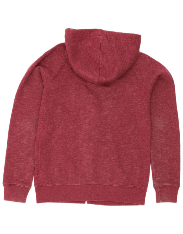 Maglione con cappuccio e zip da donna Jack Wills UK 10 piccolo cotone bordeaux