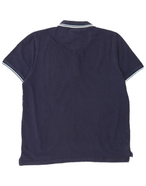 Polo da uomo vestibilità regolare Pierre Cardin grande blu navy