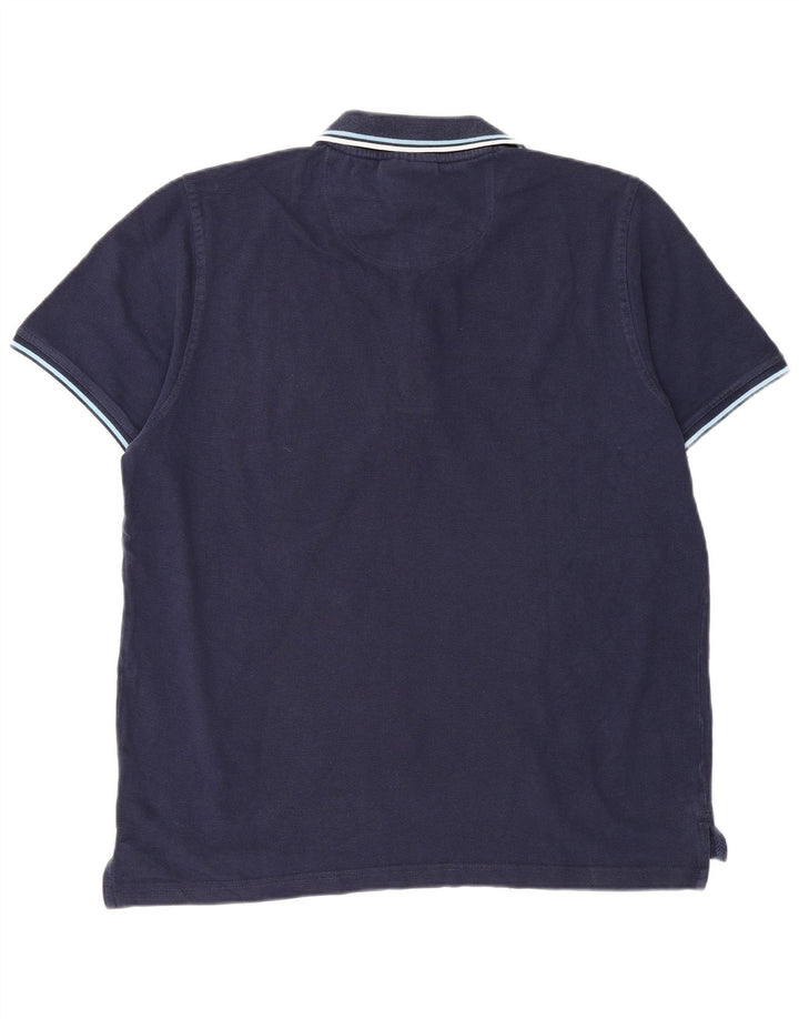 Polo da uomo vestibilità regolare Pierre Cardin grande blu navy