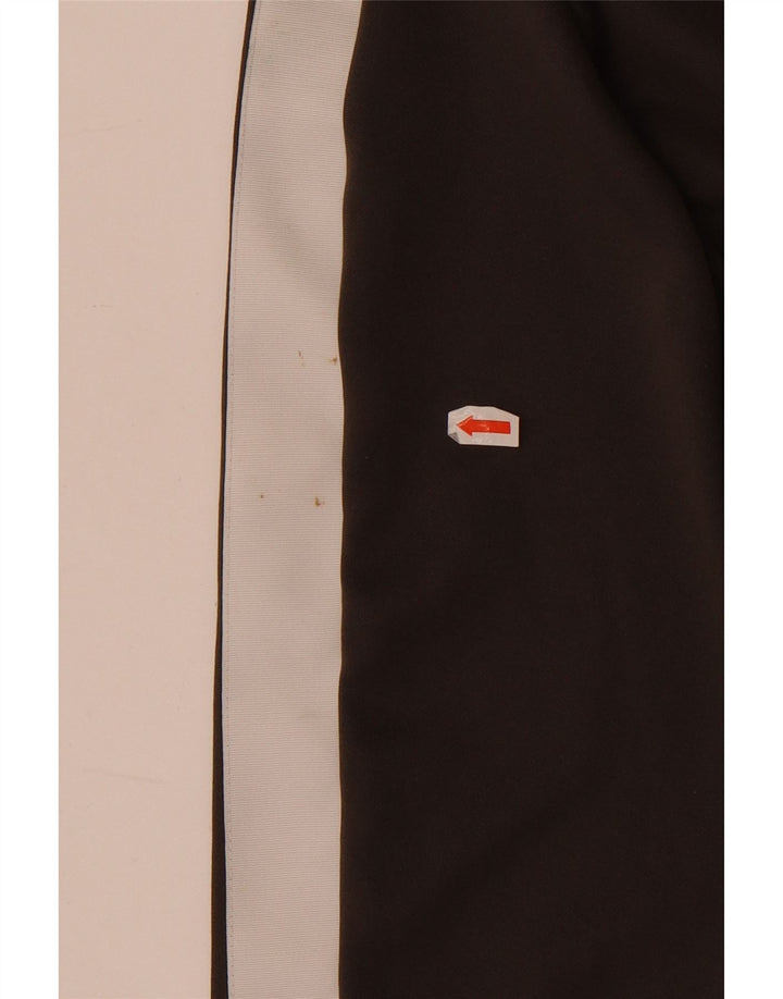Felpa con cappuccio e zip Nike da uomo, piccola, in cotone color block grigio