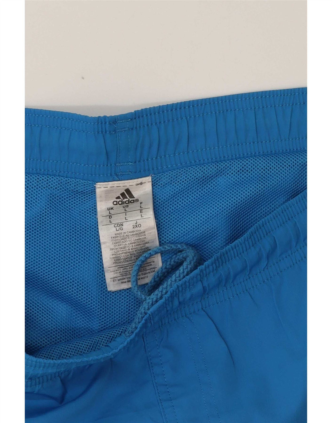 Pantaloncini da bagno da uomo Adidas Large blu in poliestere