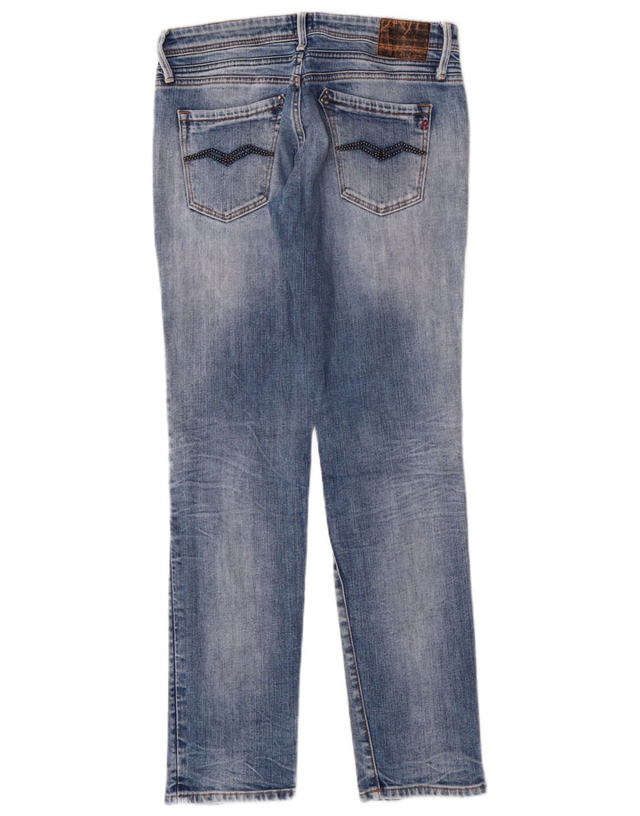 Jeans slim da donna Replay W27 L30 cotone blu