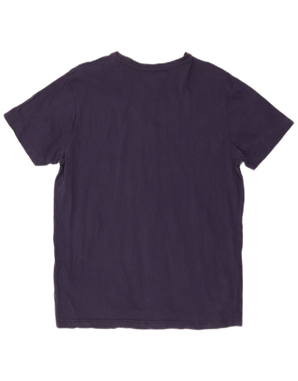 T-shirt grafica da uomo KAPPA Top XL in cotone blu navy
