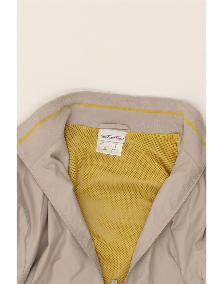 REEBOK Womens Tracksuit Top Jacket UK 12 Medium Grey Polyester Vintage Reebok and Second-Hand Reebok from Messina Hembry 