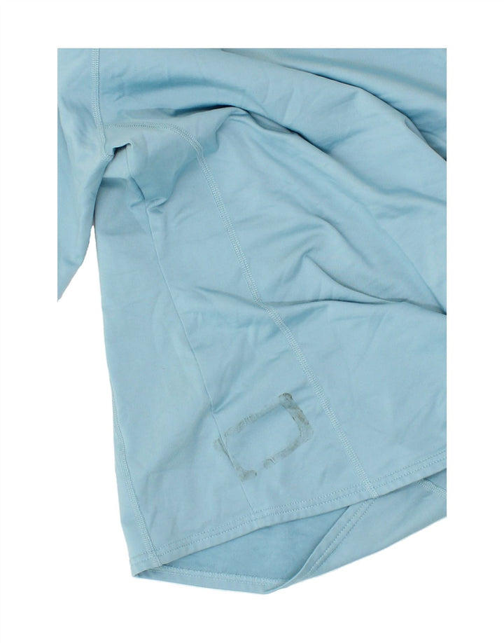 EDDIE BAUER Womens Zip Neck Pullover Tracksuit Top UK 12 Medium Blue Vintage Eddie Bauer and Second-Hand Eddie Bauer from Messina Hembry 