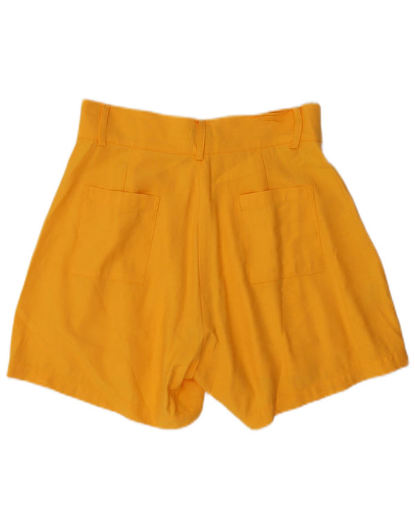 Pantaloncini casual vintage a vita alta da donna medi W28 gialli