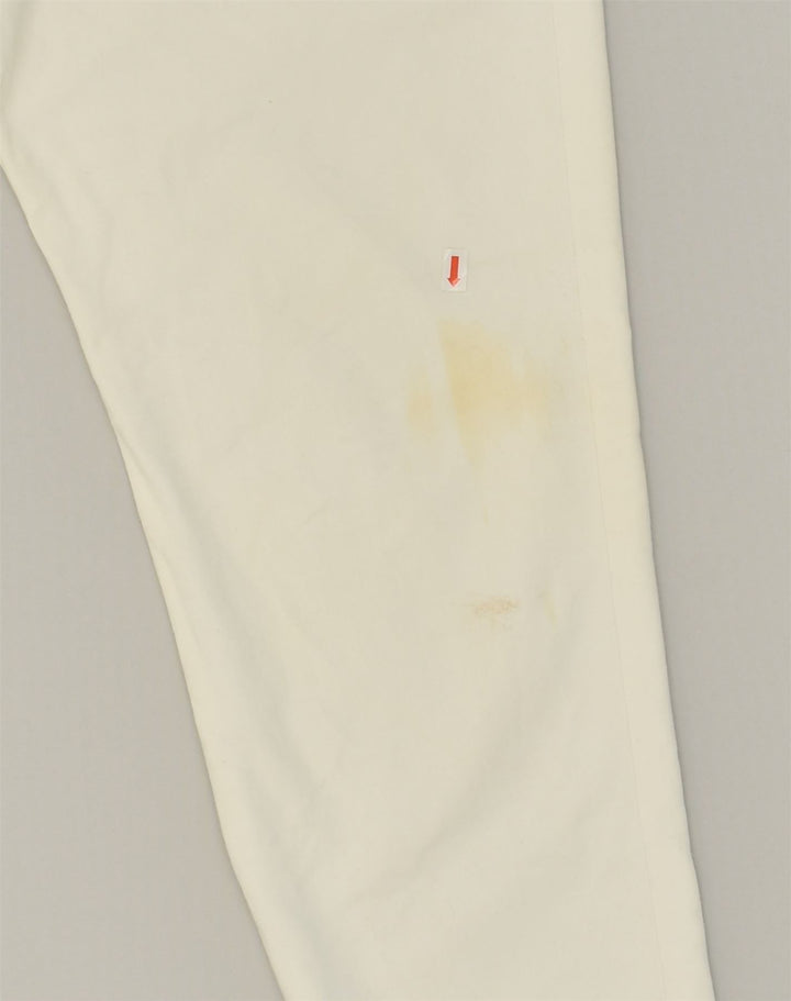 ICEBERG Womens Straight Casual Trousers W34 L28 White Cotton | Vintage Iceberg | Thrift | Second-Hand Iceberg | Used Clothing | Messina Hembry 
