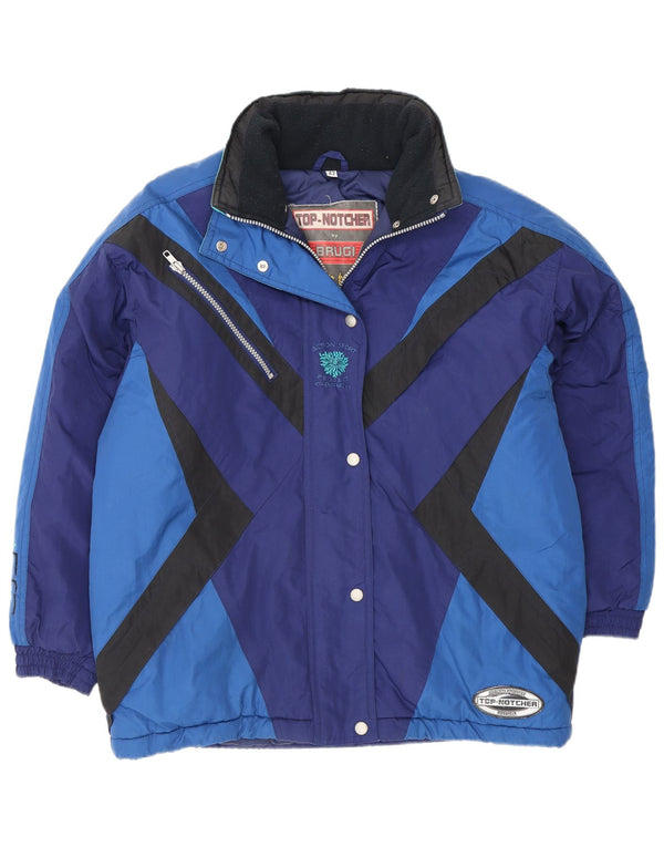 Giacca da sci oversize da donna Brugi EU 42 Large Blue Colourblock Sports
