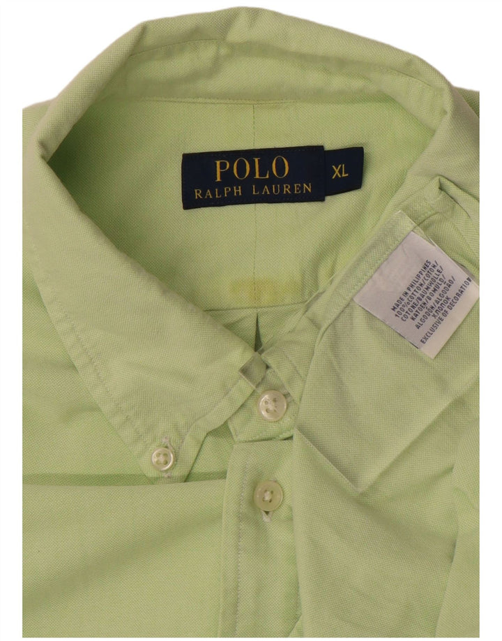POLO RALPH LAUREN Camicia Uomo XL Cotone Verde