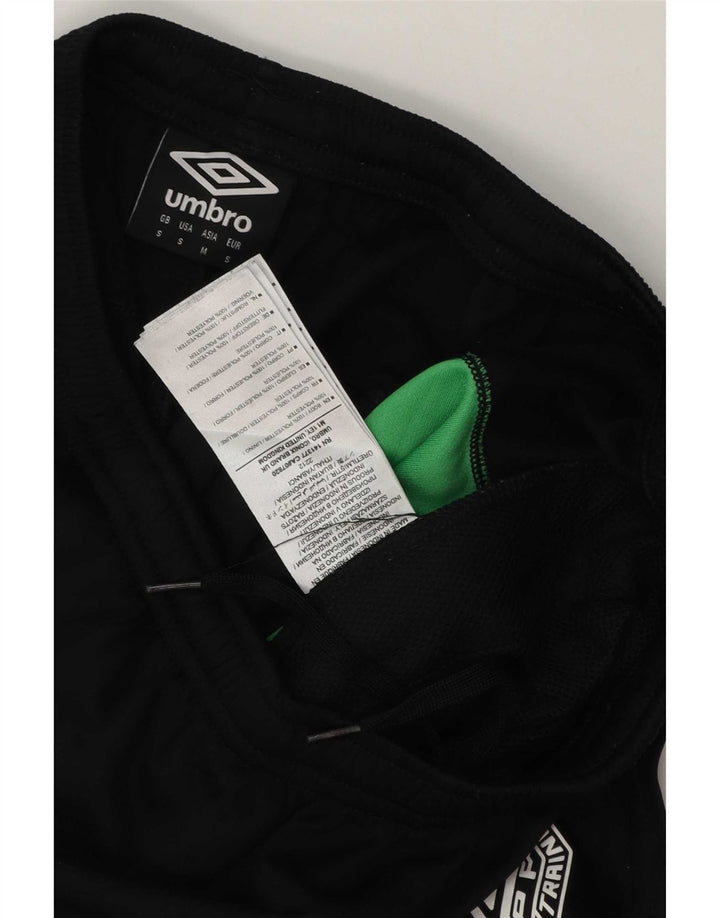 Pantaloncini sportivi Umbro da uomo Irlanda piccoli in poliestere color block nero