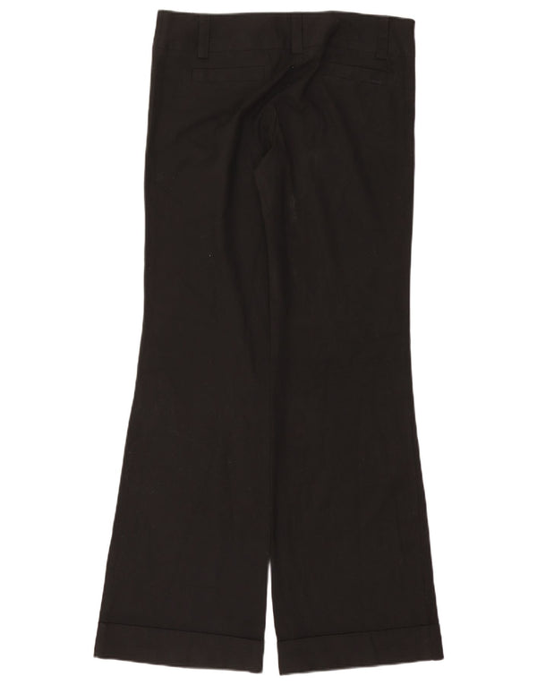 Pantaloni casual svasati da donna Topshop UK 12 medi W32 L33 neri