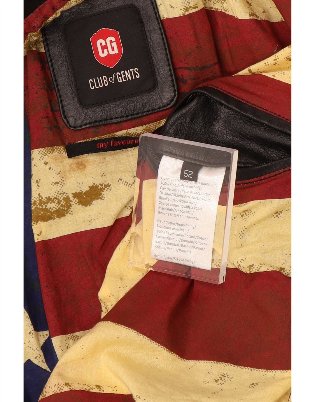 Giacca da motociclista in pelle da uomo VINTAGE IT 52 XL Pelle nera