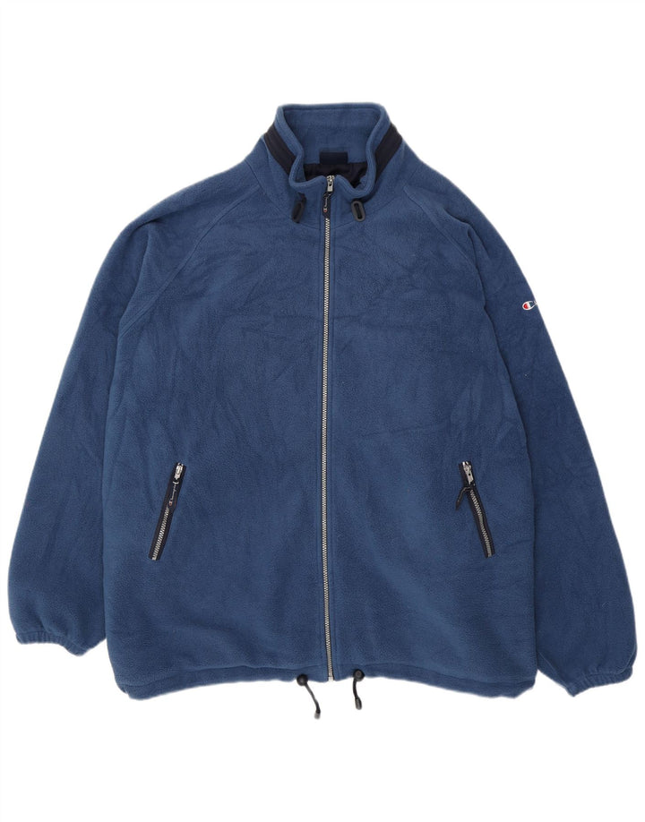 Giacca in pile da uomo Champion UK 44 2XL Poliestere blu