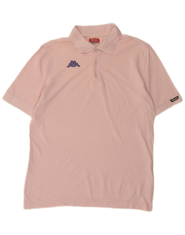 Polo Kappa Uomo Large Rosa In Cotone