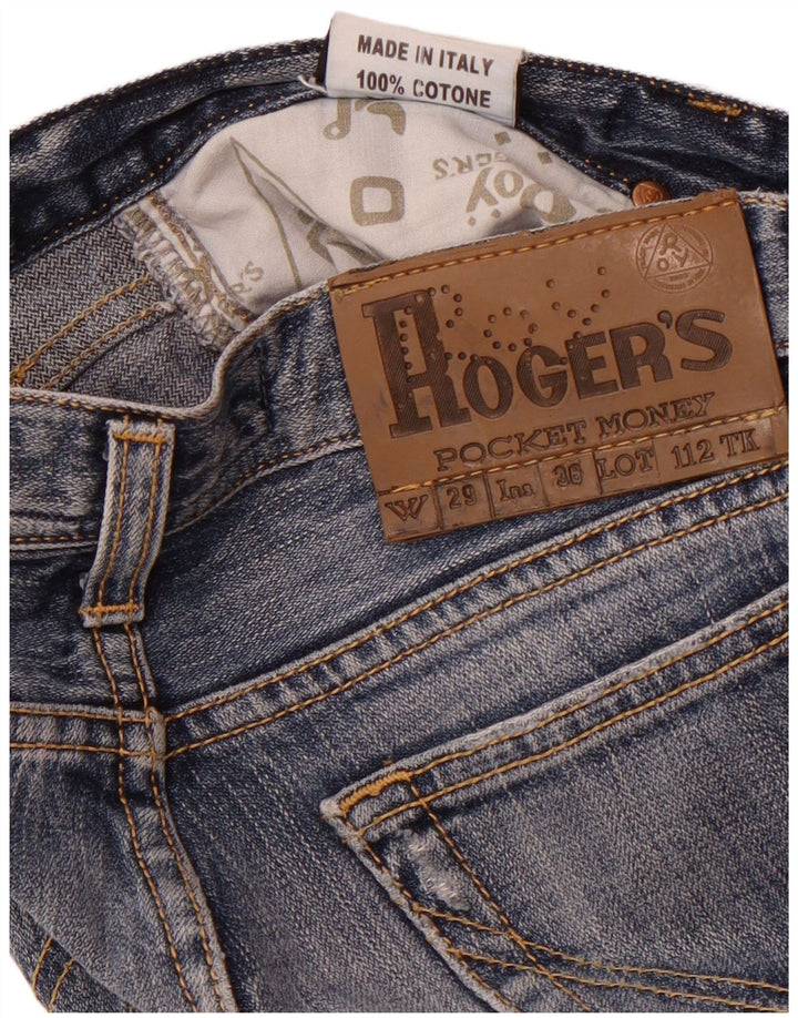 Jeans dritti da donna ROY ROGERS W29 L30 cotone blu