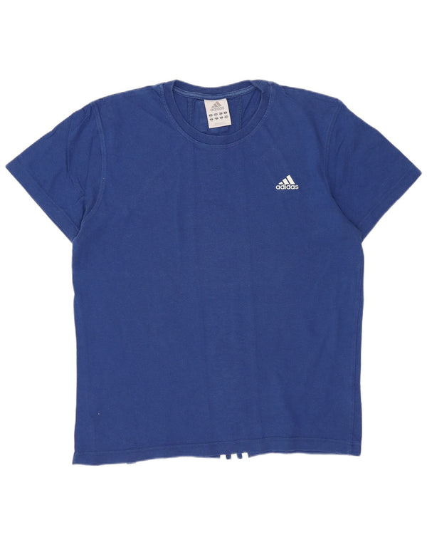 T-shirt grafica da uomo Adidas Top UK 36/38 piccolo cotone blu