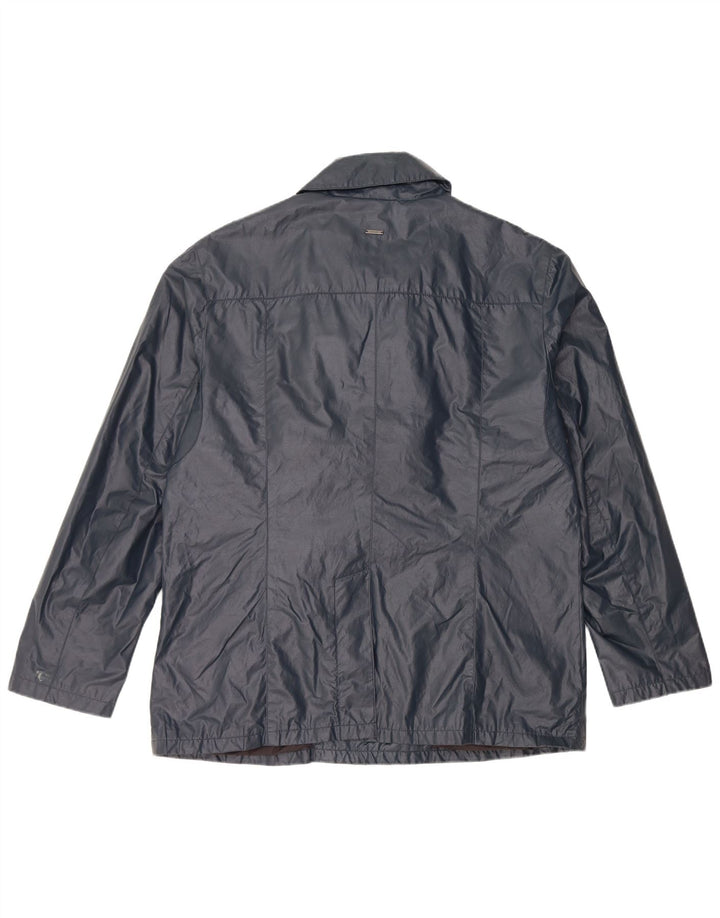 Giacca antipioggia da uomo DKNY UK 42 XL Cotone blu navy