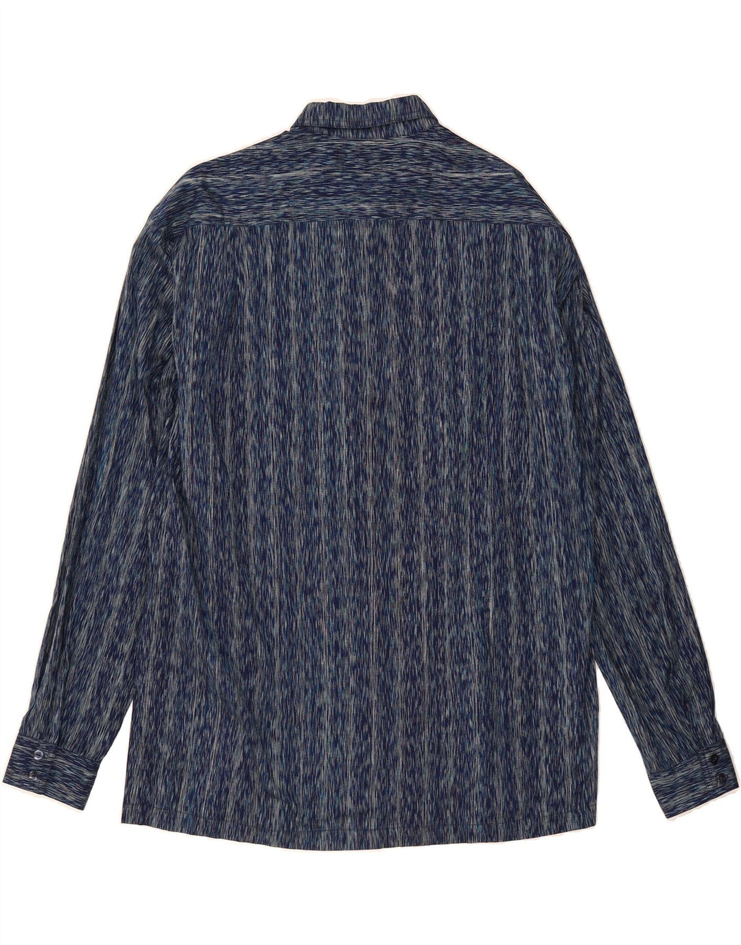 VINTAGE Mens Shirt Large Navy Blue Striped Vintage Vintage and Second-Hand Vintage from Messina Hembry 
